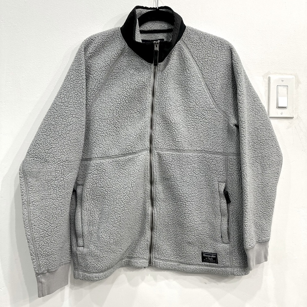 Abercrombie & Fitch Mens Soft A&F Cozy Full Zip Jacket